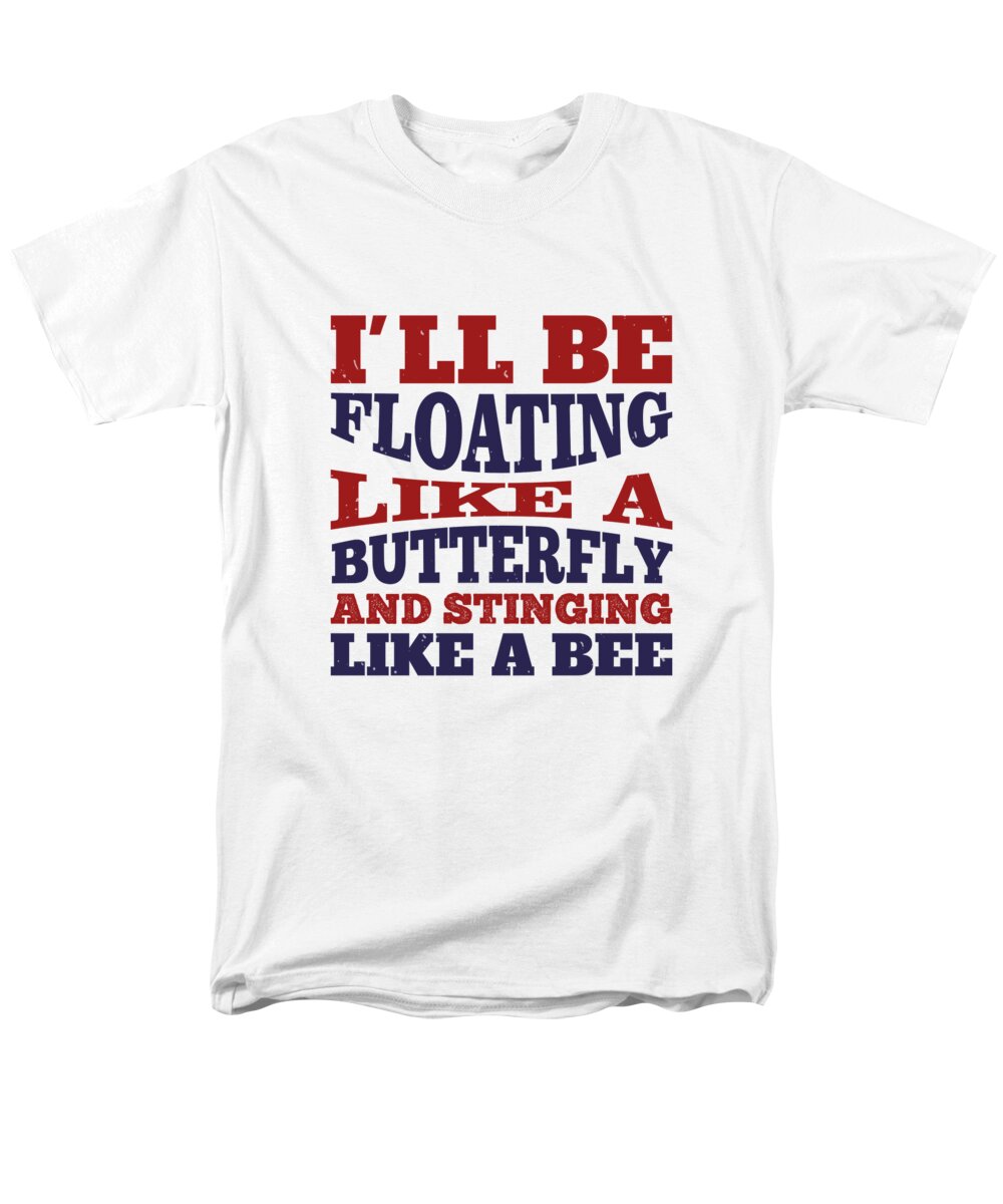 Boxing Men's T-Shirt (Regular Fit) featuring the digital art Ill be floating like a butterfly and stinging like a bee by Jacob Zelazny