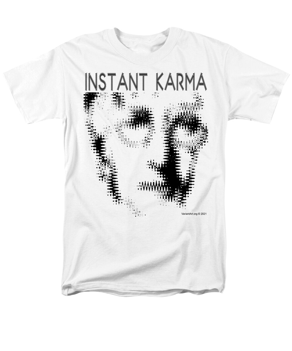 John Lennon Men's T-Shirt (Regular Fit) featuring the digital art Instant Karma by Nate Anthony