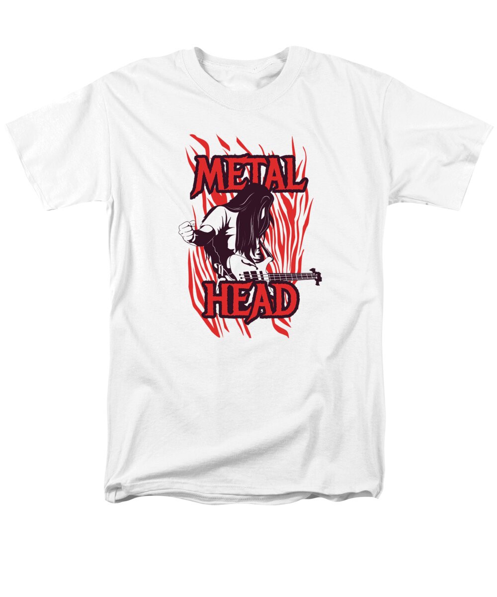 Cute Men's T-Shirt (Regular Fit) featuring the digital art Metal Head by Jacob Zelazny