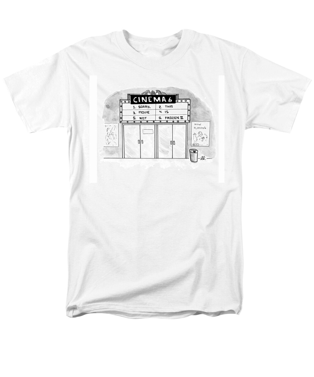 Captionless Men's T-Shirt (Regular Fit) featuring the drawing Not Frozen II by Ali Solomon
