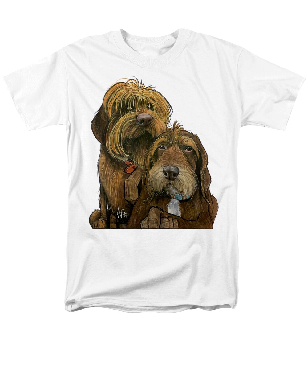 Odell Men's T-Shirt (Regular Fit) featuring the drawing Odell 5273 by Canine Caricatures By John LaFree