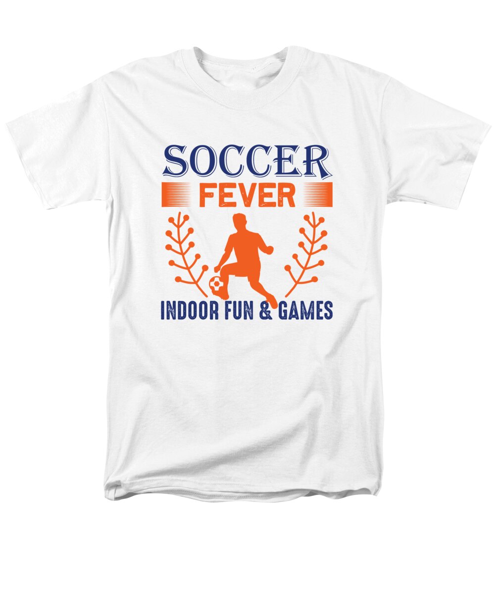 Soccer Men's T-Shirt (Regular Fit) featuring the digital art Soccer fever indoor fun and games by Jacob Zelazny