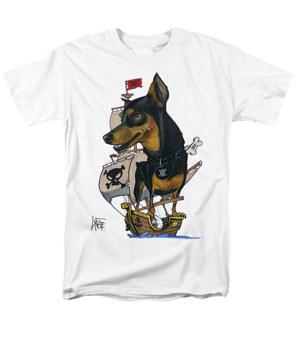 Taylor Men's T-Shirt (Regular Fit) featuring the drawing Taylor 5239 by Canine Caricatures By John LaFree