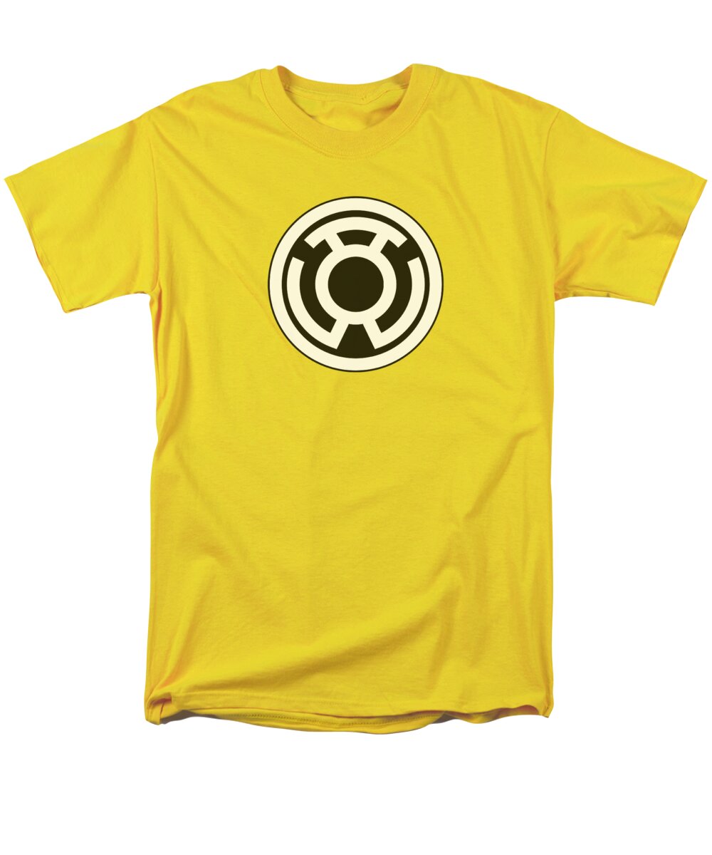 Green Lantern Men's T-Shirt (Regular Fit) featuring the digital art Green Lantern - Sinestro Corps Logo by Brand A