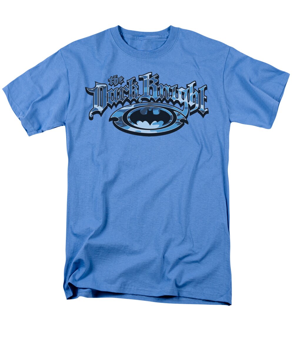 Batman Men's T-Shirt (Regular Fit) featuring the digital art Batman - Dark Knight Blue Camo by Brand A