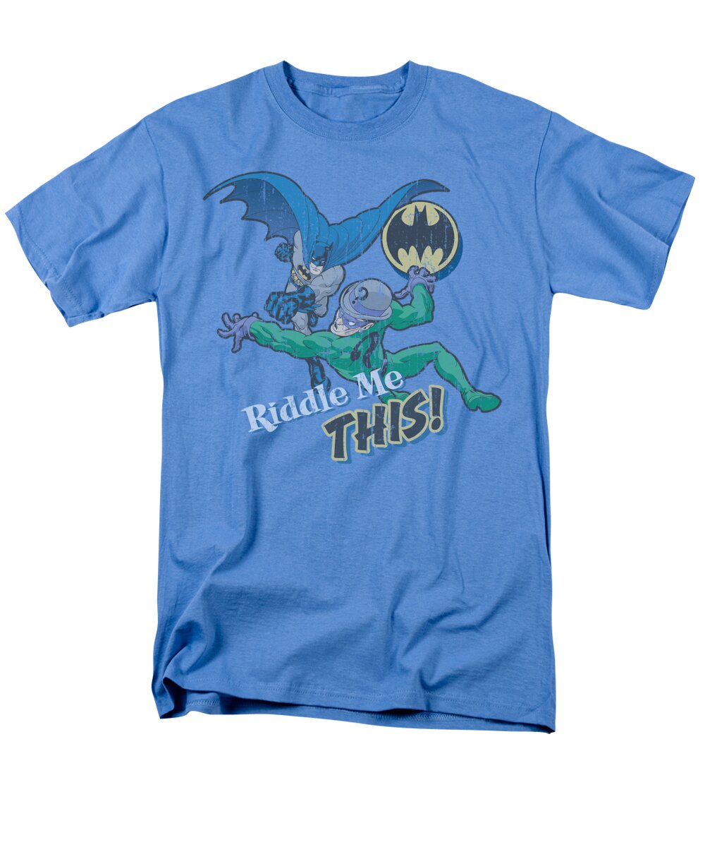 Batman Men's T-Shirt (Regular Fit) featuring the digital art Batman - Riddle Me This by Brand A