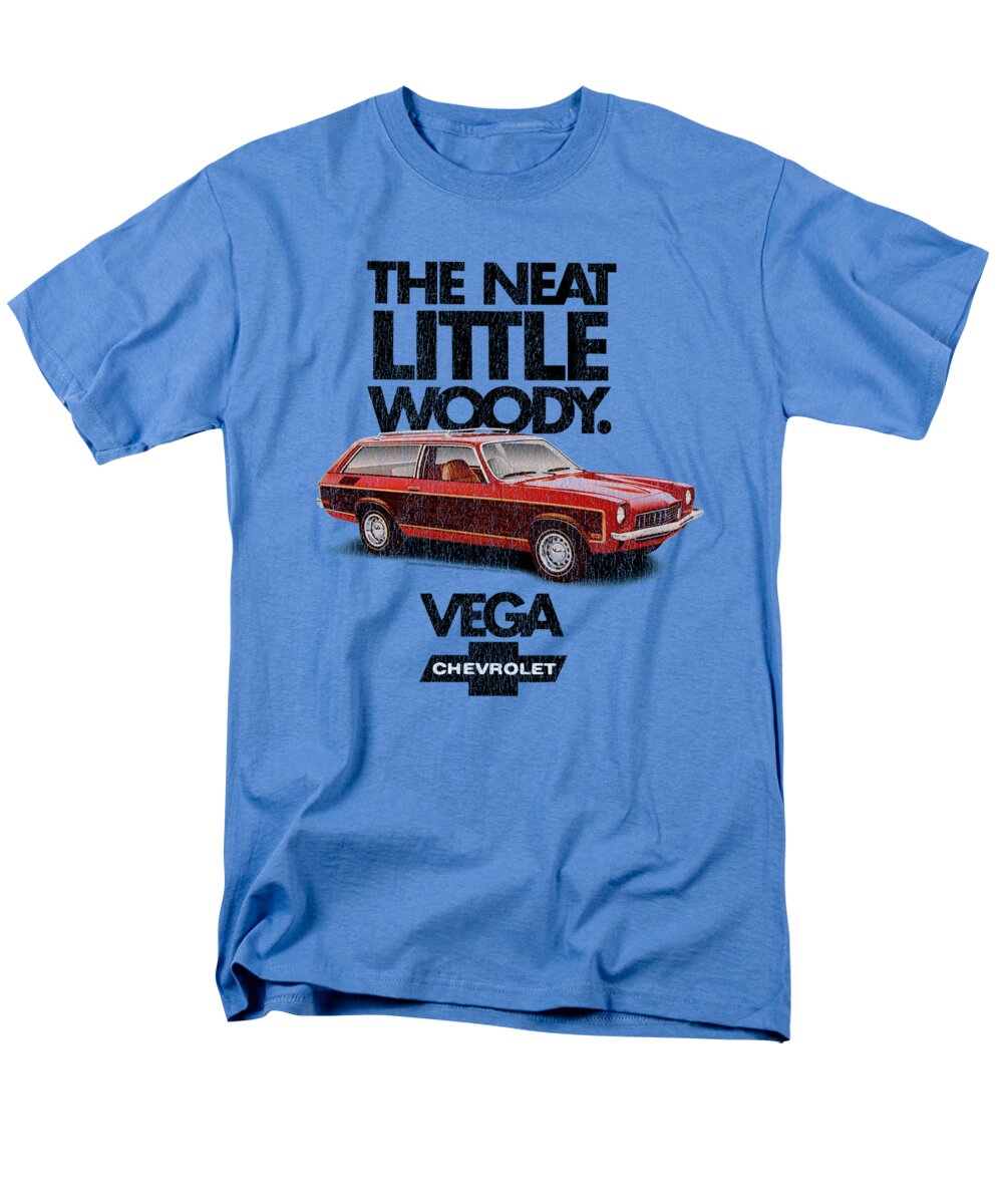  Men's T-Shirt (Regular Fit) featuring the digital art Chevrolet - Vega The Neat Little Woody by Brand A