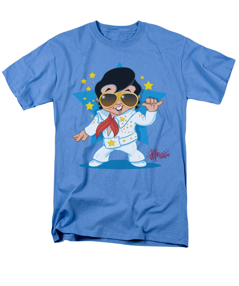 Elvis Men's T-Shirt (Regular Fit) featuring the digital art Elvis - Jumpsuit by Brand A