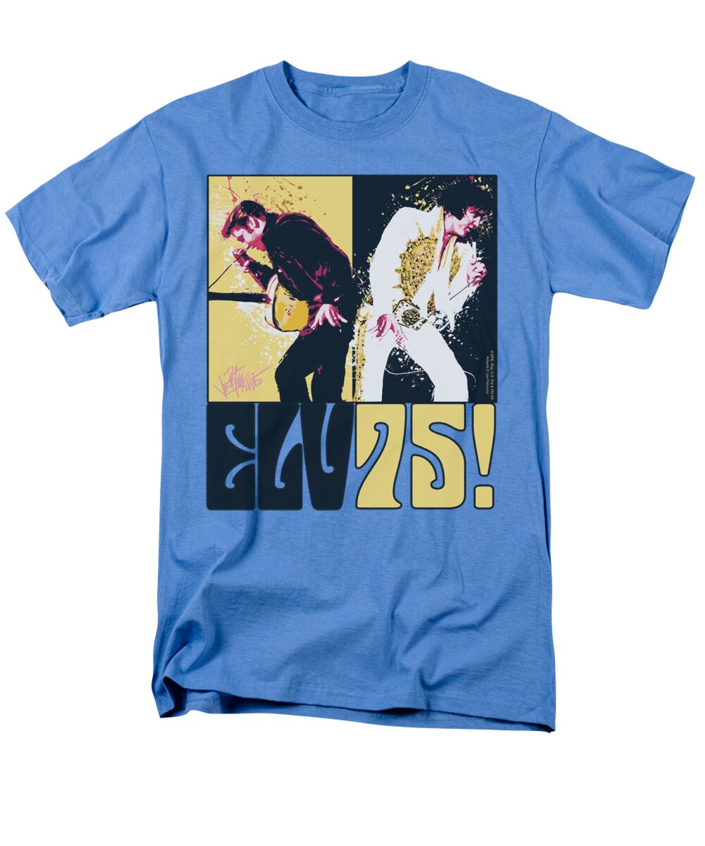 Elvis Men's T-Shirt (Regular Fit) featuring the digital art Elvis - Still The King by Brand A