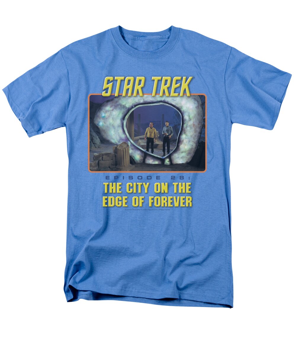 Star Trek Men's T-Shirt (Regular Fit) featuring the digital art St Original - Edge Of Forever by Brand A