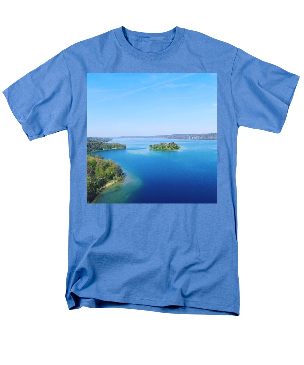 Starnberg Men's T-Shirt (Regular Fit) featuring the photograph Roseisland by Daniel Hornof