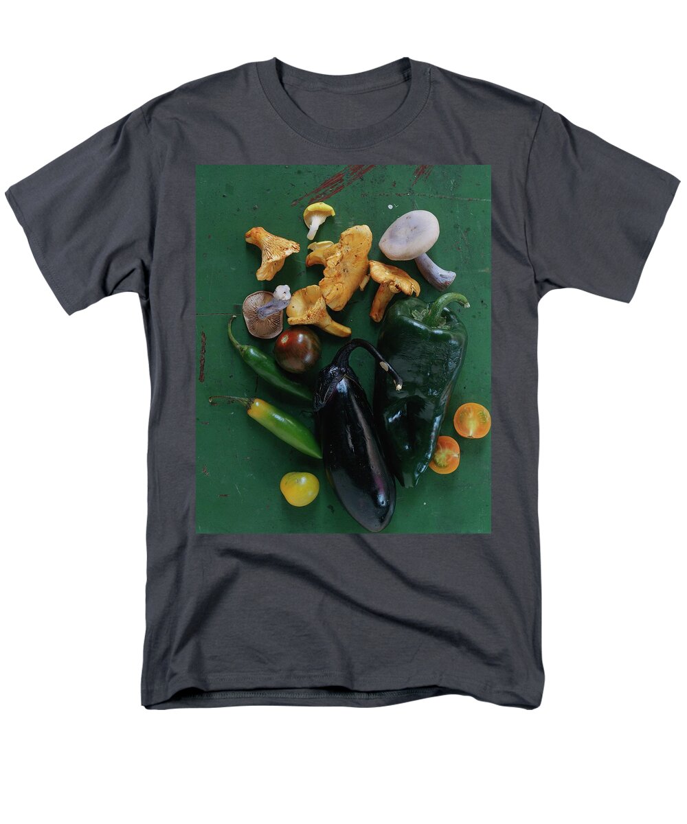 Fruits Men's T-Shirt (Regular Fit) featuring the photograph A Pile Of Vegetables #1 by Romulo Yanes