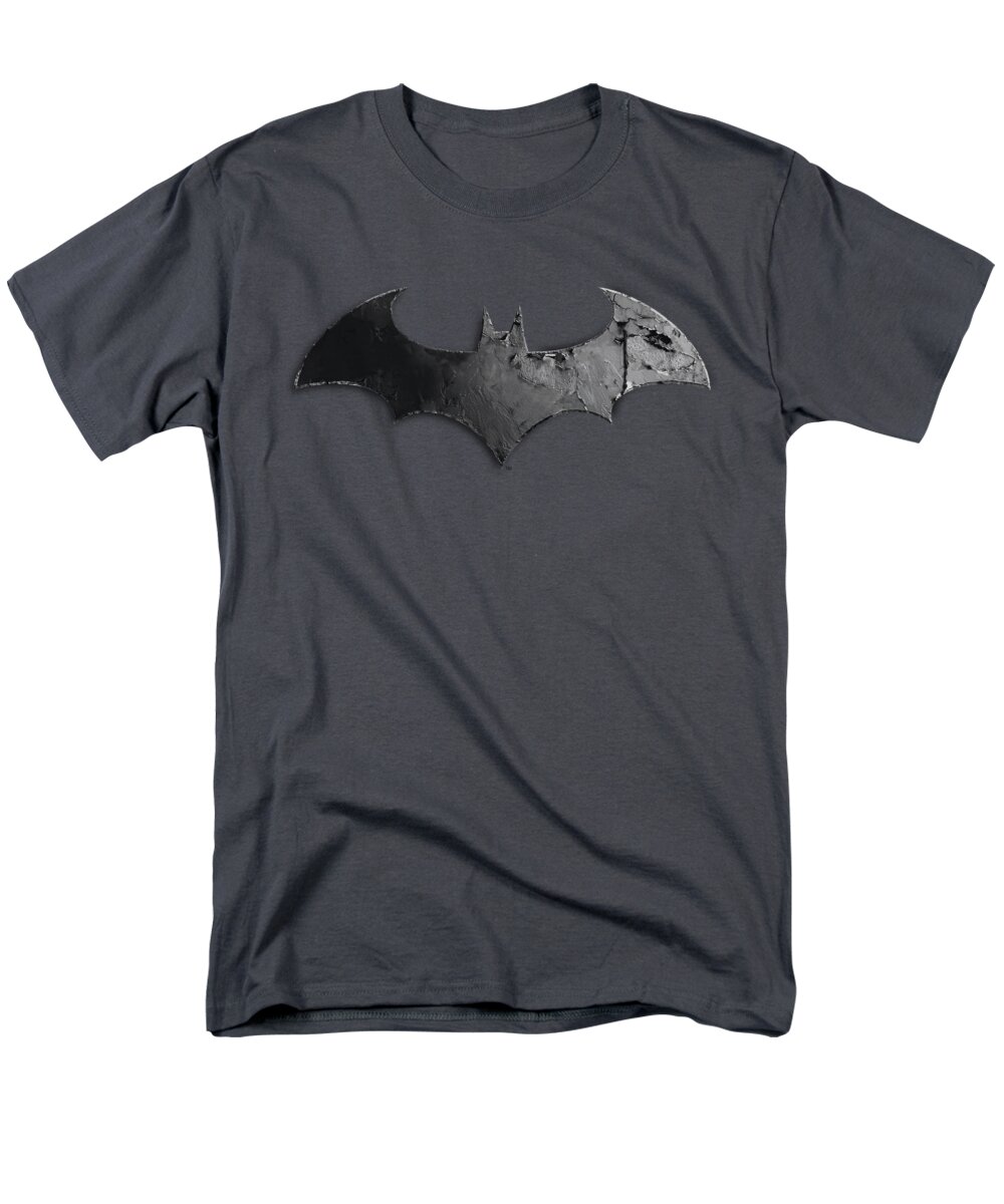 Arkham City Men's T-Shirt (Regular Fit) featuring the digital art Arkham City - Bat Logo by Brand A