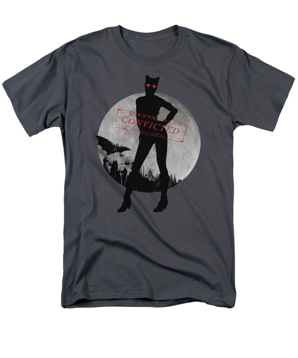 Arkham City Men's T-Shirt (Regular Fit) featuring the digital art Arkham City - Catwoman Convicted by Brand A