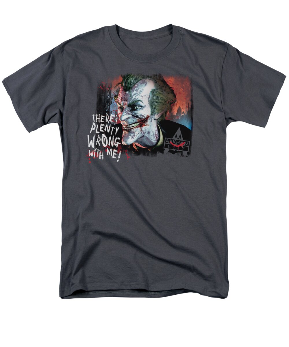 Arkham City Men's T-Shirt (Regular Fit) featuring the digital art Arkham City - Plenty Wrong by Brand A