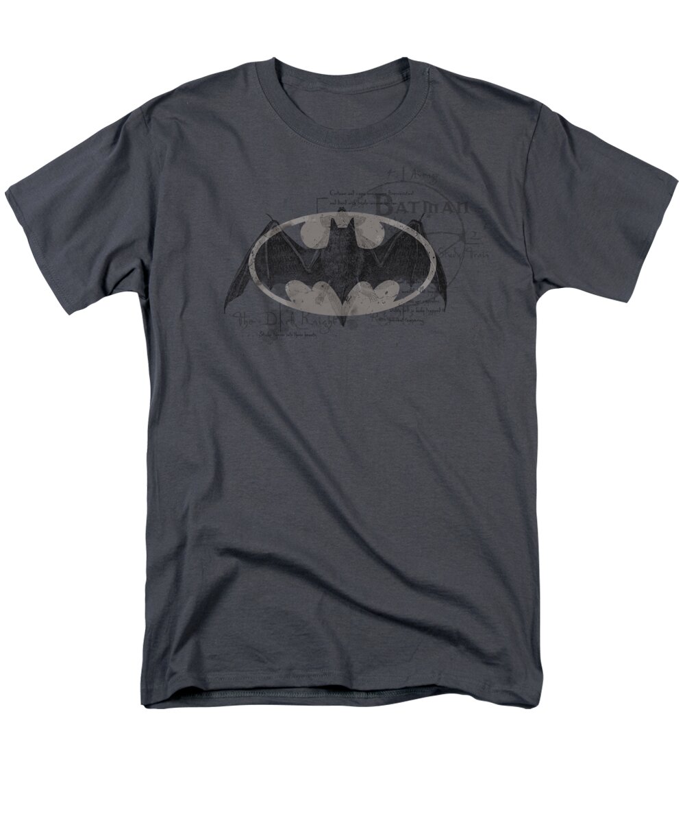 Batman Men's T-Shirt (Regular Fit) featuring the digital art Batman - Arcane Bat Logo by Brand A