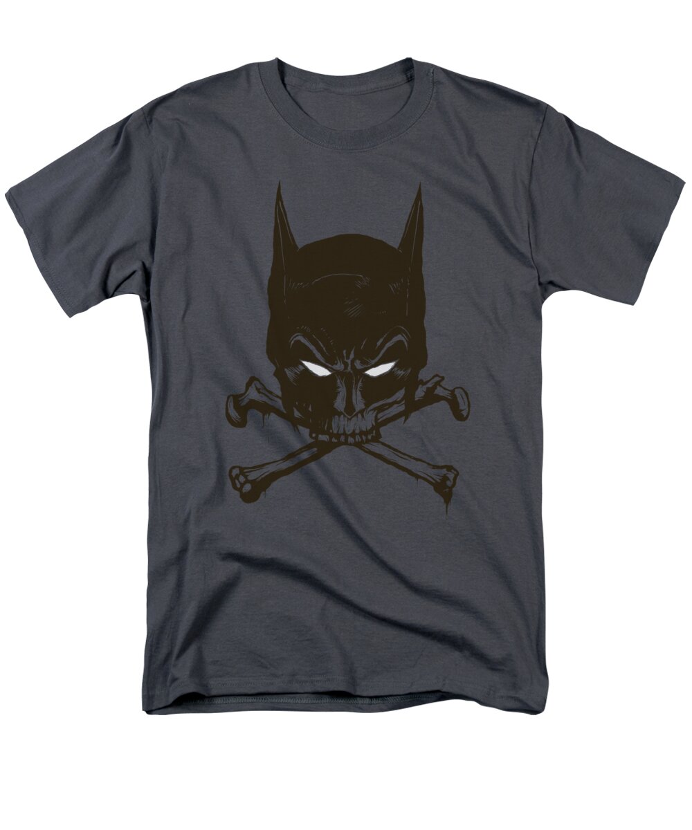 Batman Men's T-Shirt (Regular Fit) featuring the digital art Batman - Bat And Bones by Brand A