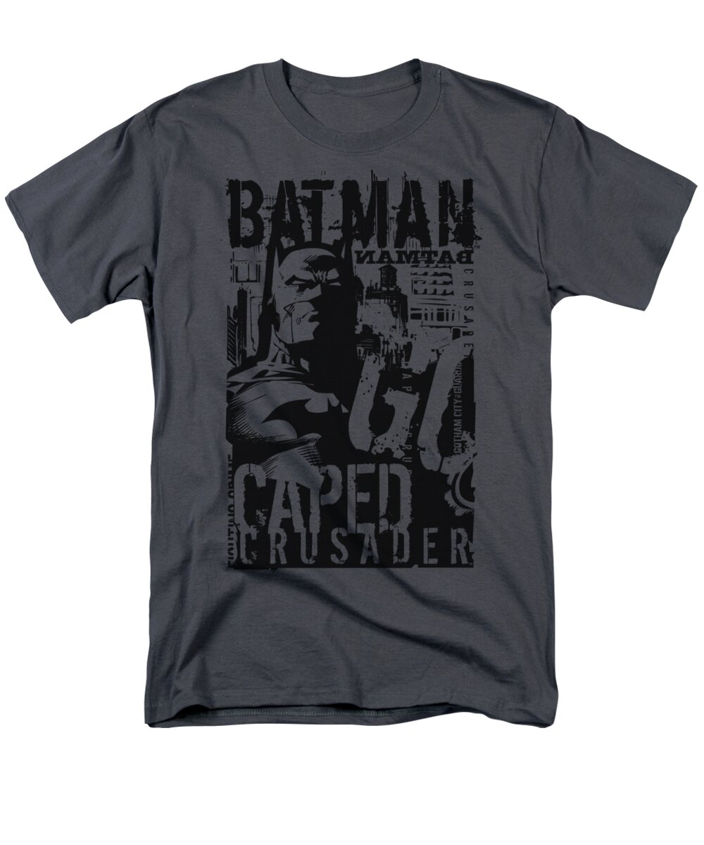 Batman Men's T-Shirt (Regular Fit) featuring the digital art Batman - Caped Crusader by Brand A