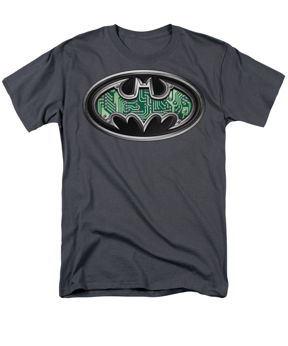 Batman Men's T-Shirt (Regular Fit) featuring the digital art Batman - Circuitry Shield by Brand A
