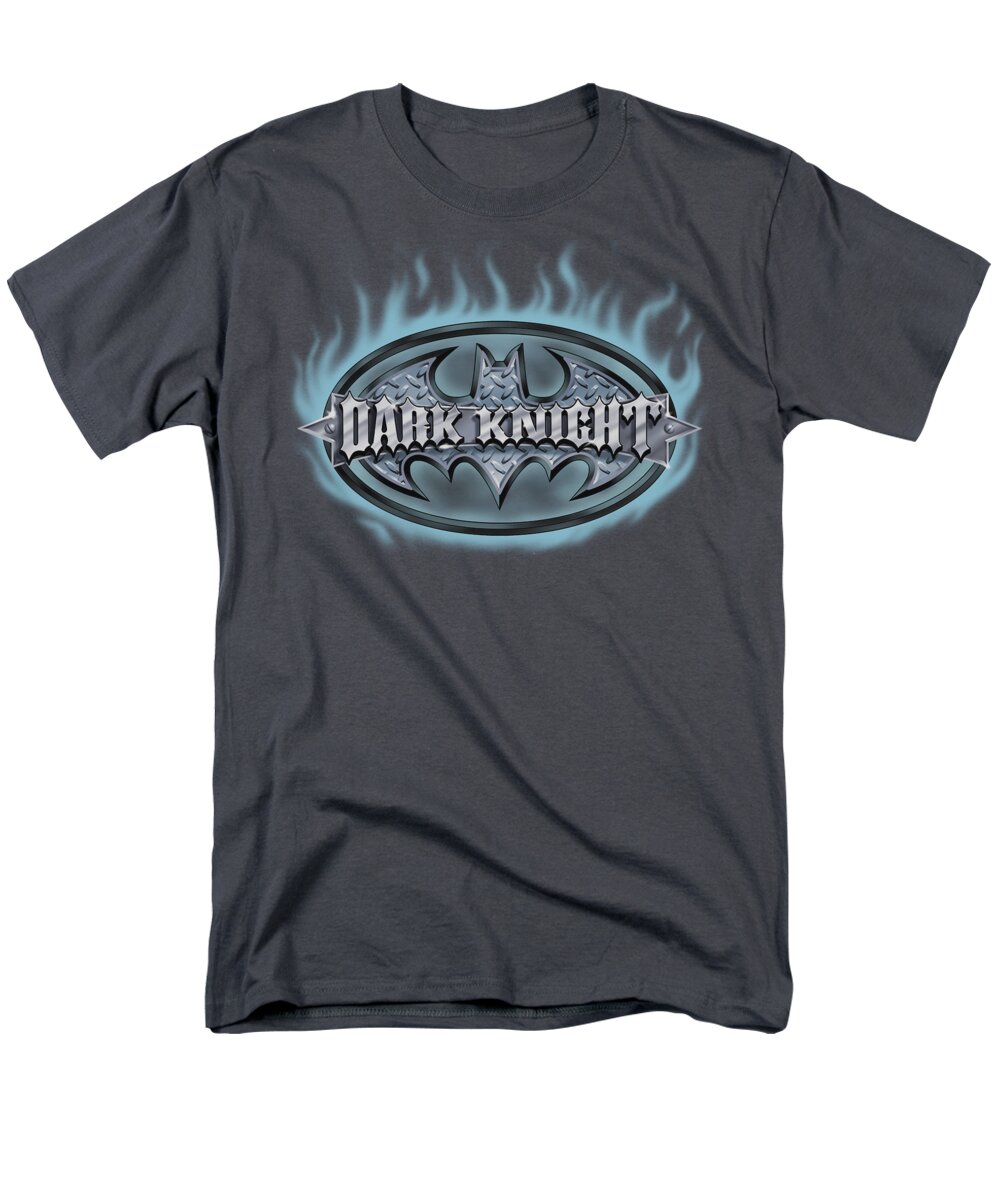 Batman Men's T-Shirt (Regular Fit) featuring the digital art Batman - Dark Knight Steel Shield by Brand A