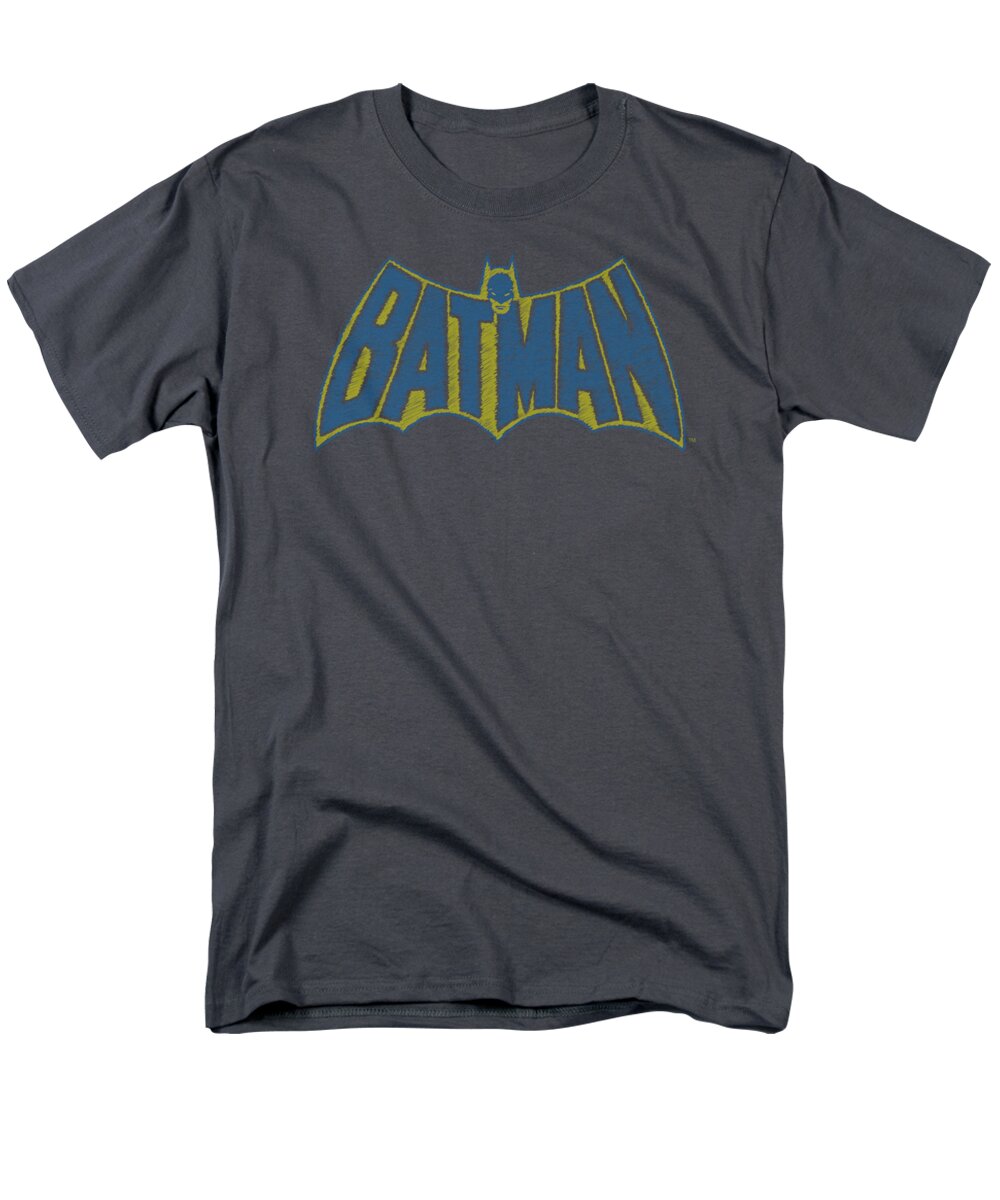 Batman Men's T-Shirt (Regular Fit) featuring the digital art Batman - Sketch Logo by Brand A