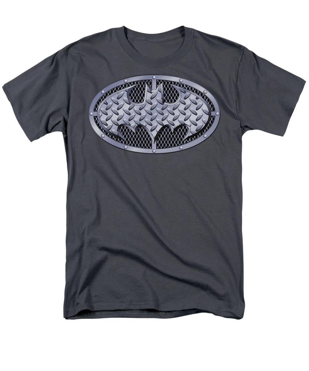 Batman Men's T-Shirt (Regular Fit) featuring the digital art Batman - Steel Mesh Shield by Brand A