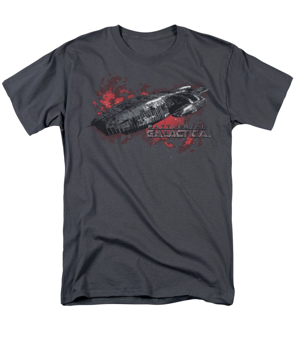 Battlestar Men's T-Shirt (Regular Fit) featuring the digital art Bsg - Galactica by Brand A