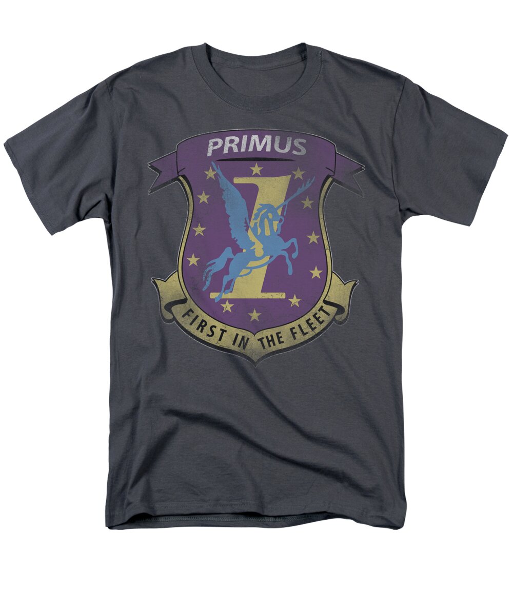 Battlestar Men's T-Shirt (Regular Fit) featuring the digital art Bsg - Primas Badge by Brand A