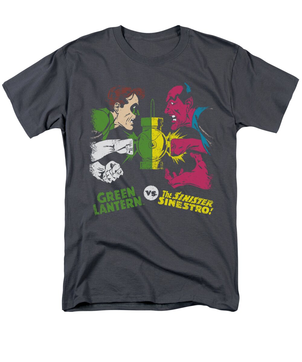 Dc Comics Men's T-Shirt (Regular Fit) featuring the digital art Dc - Gl Vs Sinestro by Brand A
