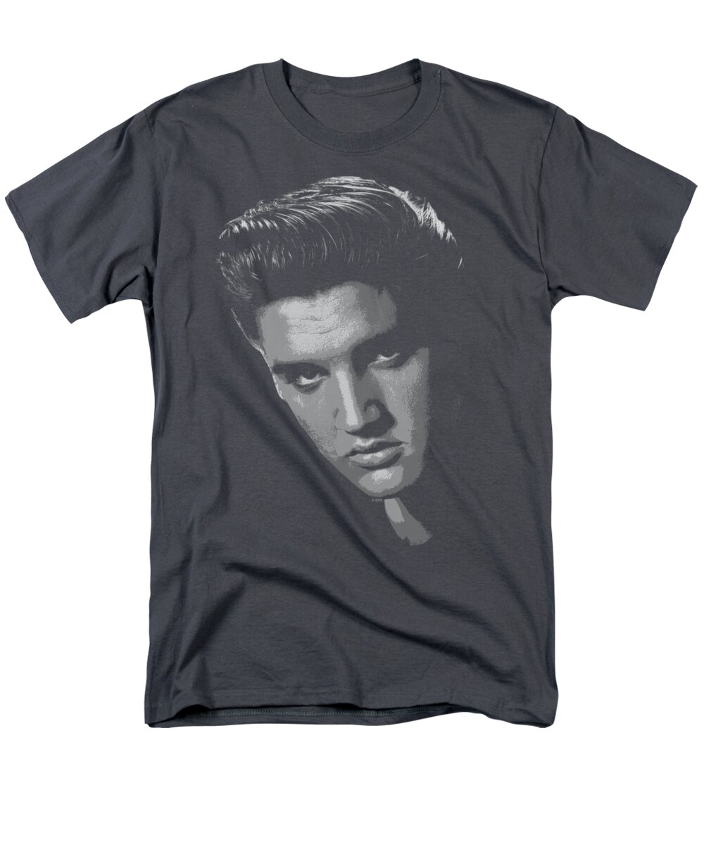 Celebrity Men's T-Shirt (Regular Fit) featuring the digital art Elvis - American Idol by Brand A