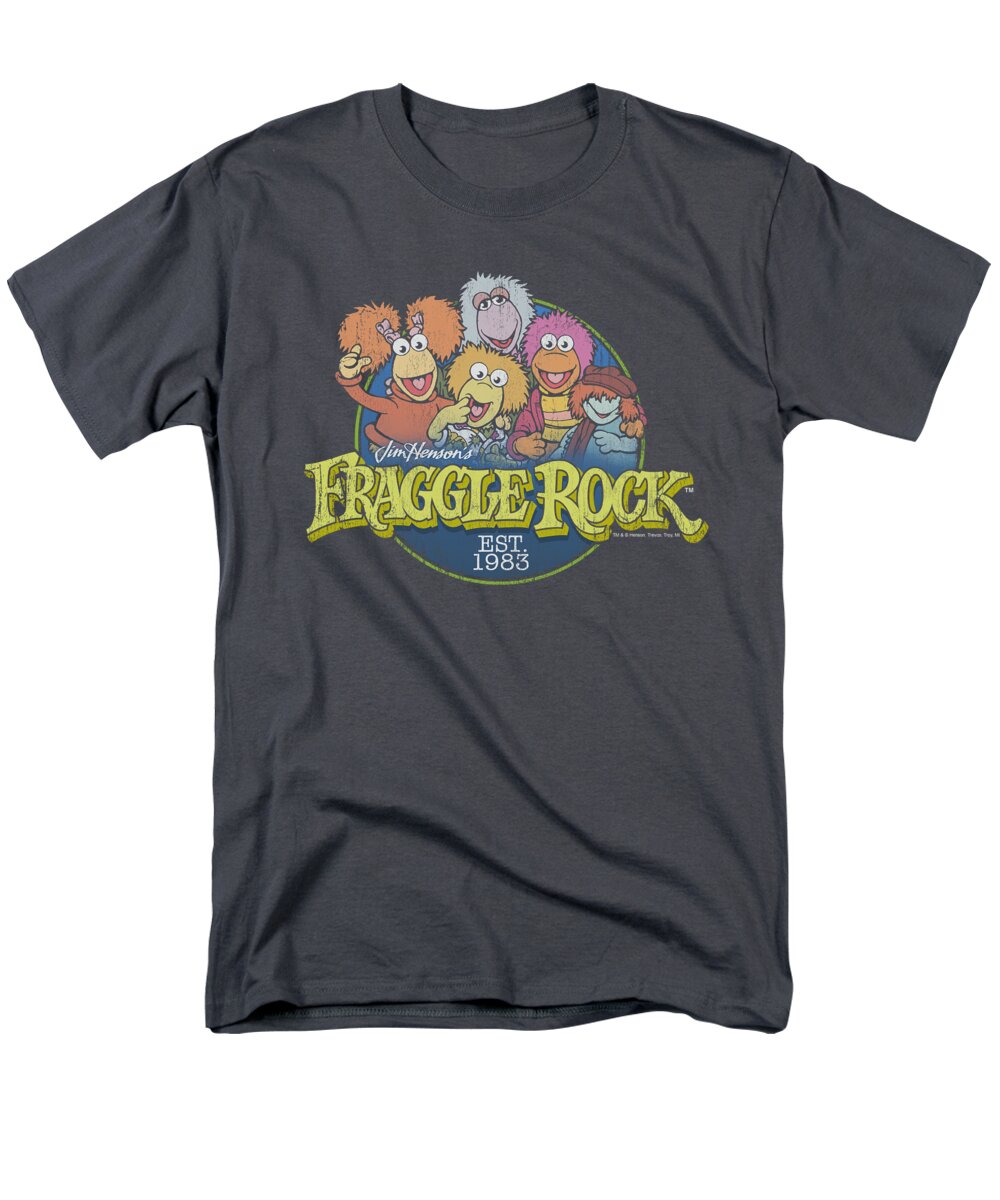  Men's T-Shirt (Regular Fit) featuring the digital art Fraggle Rock - Circle Logo by Brand A