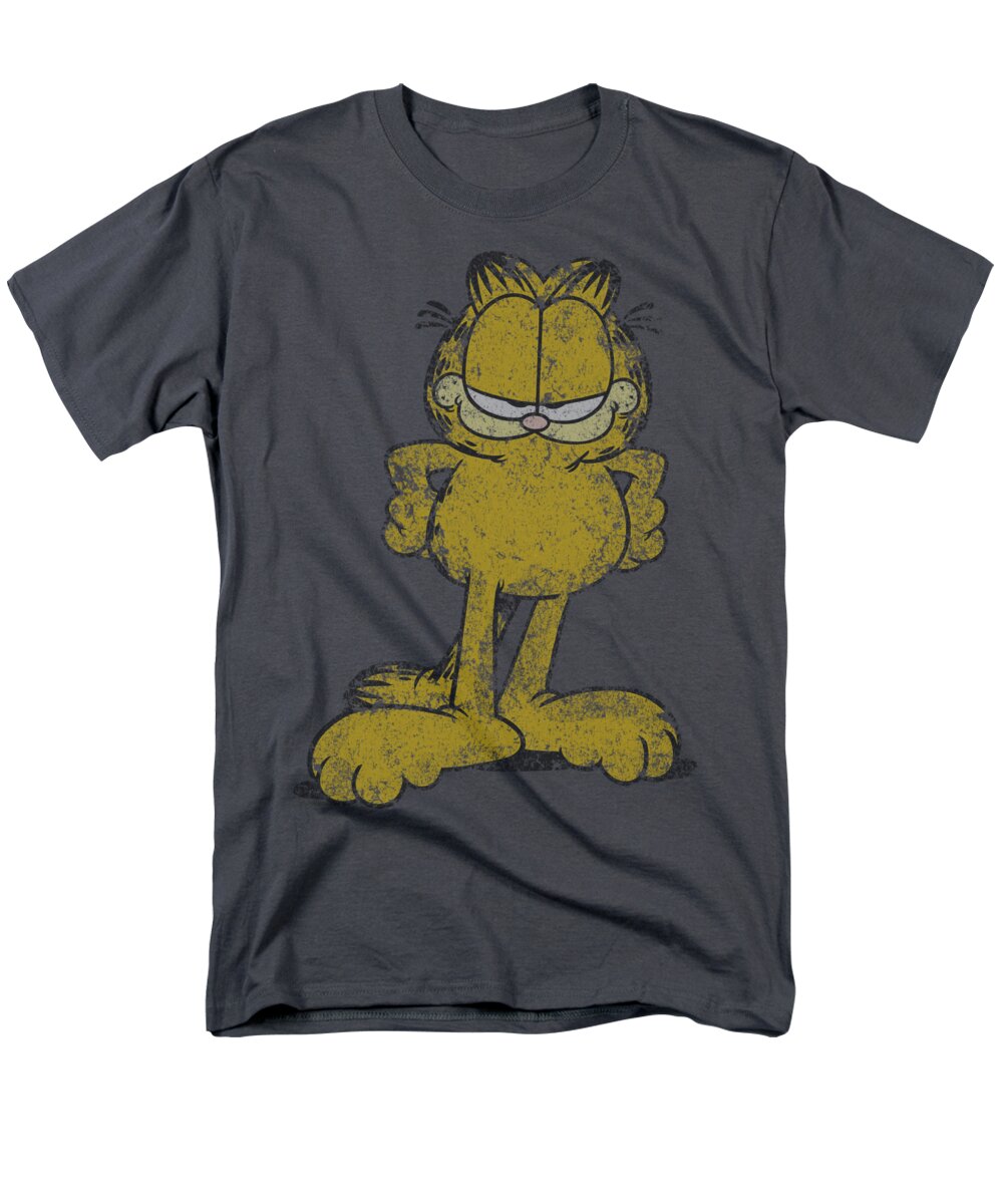 Garfield Men's T-Shirt (Regular Fit) featuring the digital art Garfield - Big Ol' Cat by Brand A