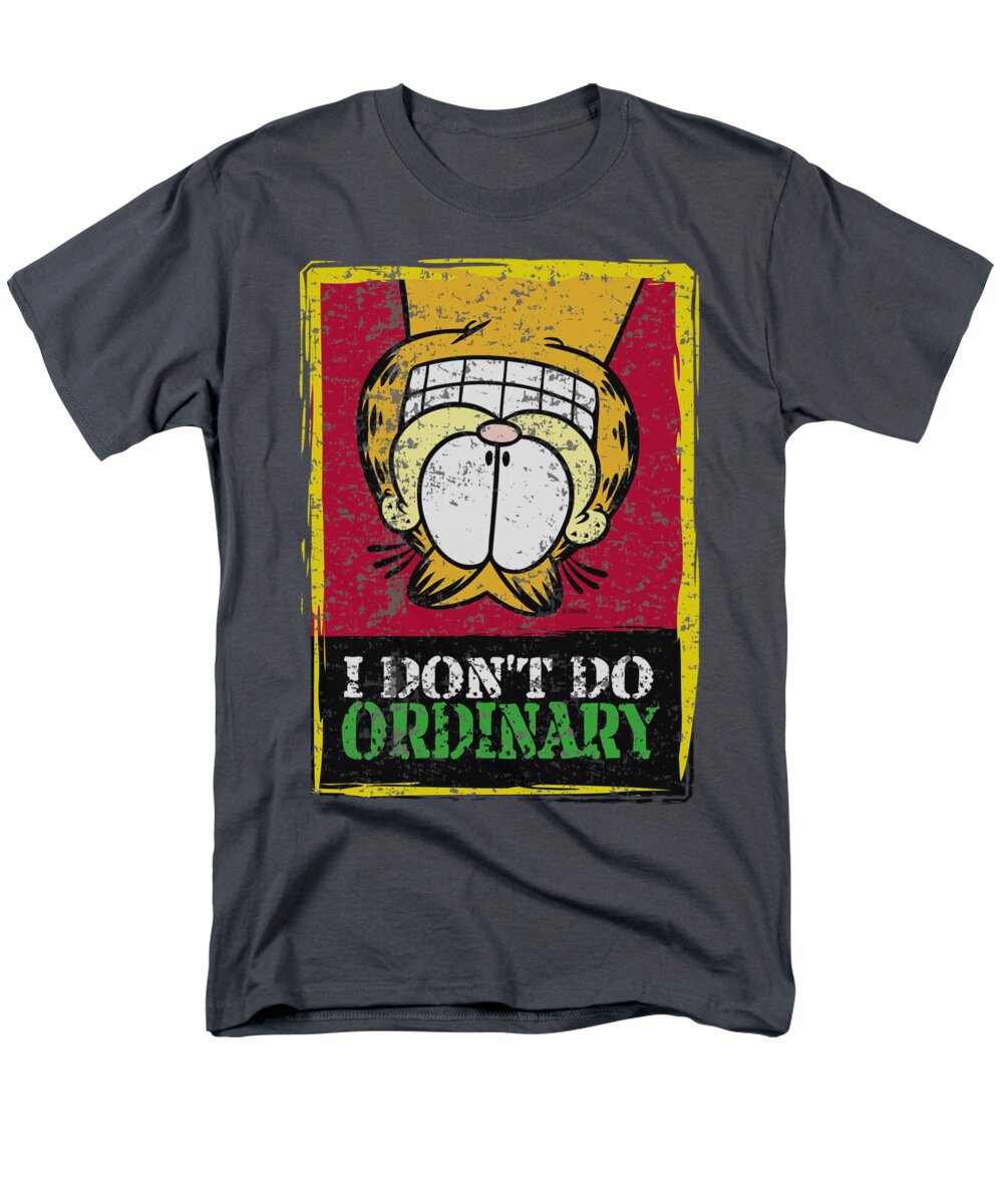 Garfield Men's T-Shirt (Regular Fit) featuring the digital art Garfield - I Don't Do Ordinary by Brand A