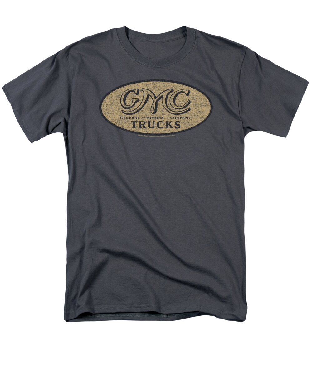  Men's T-Shirt (Regular Fit) featuring the digital art Gmc - Vintage Oval Logo by Brand A