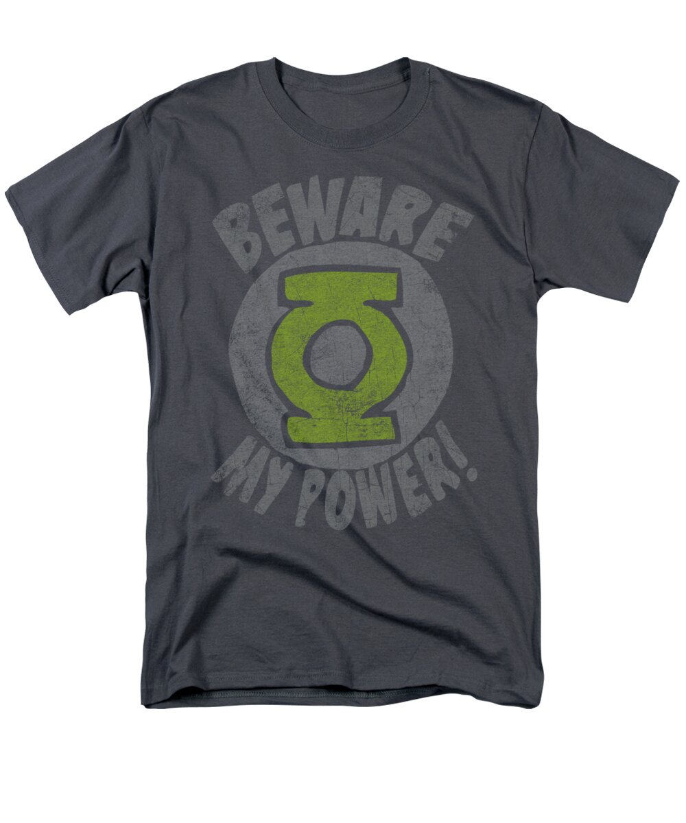 Green Lantern Men's T-Shirt (Regular Fit) featuring the digital art Green Lantern - Beware by Brand A