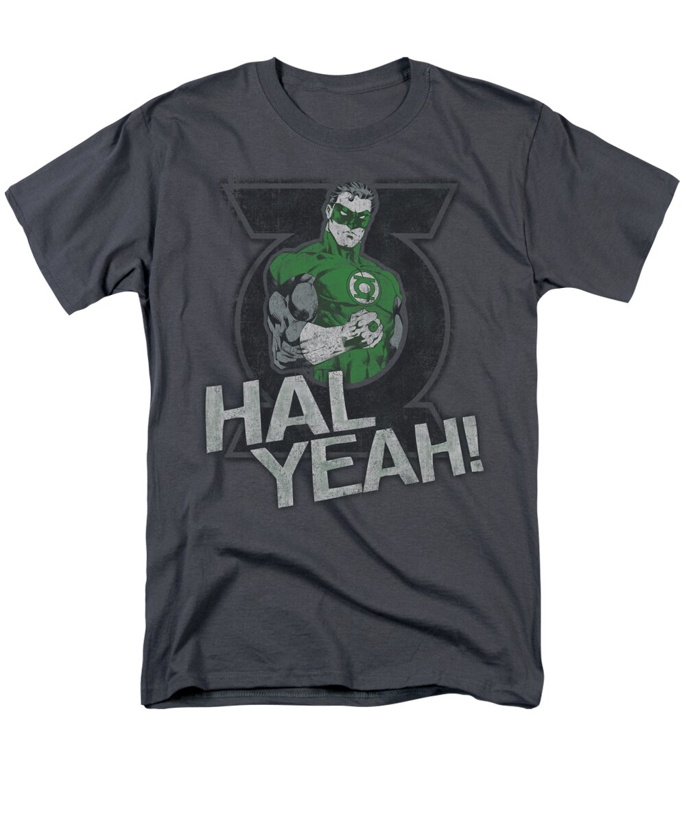 Green Lantern Men's T-Shirt (Regular Fit) featuring the digital art Green Lantern - Hal Yeah by Brand A