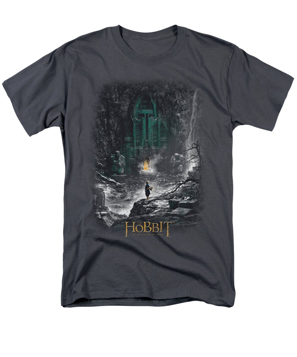 The Hobbit Men's T-Shirt (Regular Fit) featuring the digital art Hobbit - Second Thoughts by Brand A