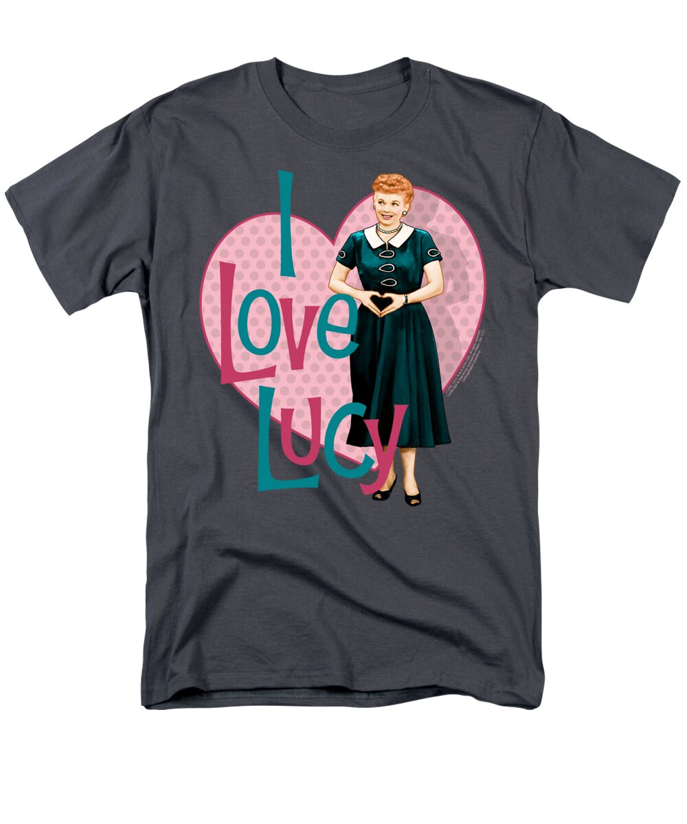  Men's T-Shirt (Regular Fit) featuring the digital art I Love Lucy - Heart You by Brand A