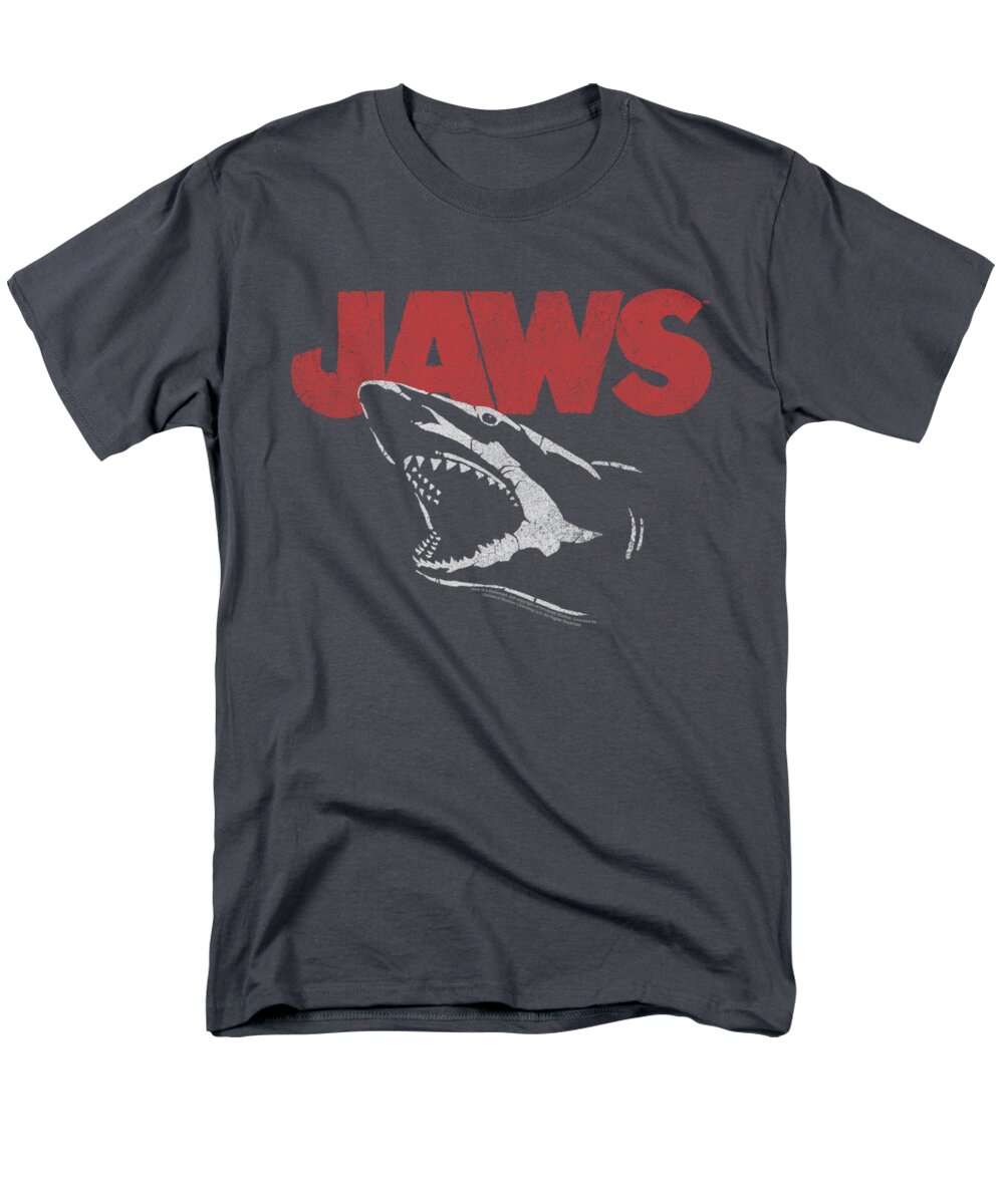 Jaws Men's T-Shirt (Regular Fit) featuring the digital art Jaws - Cracked Jaw by Brand A