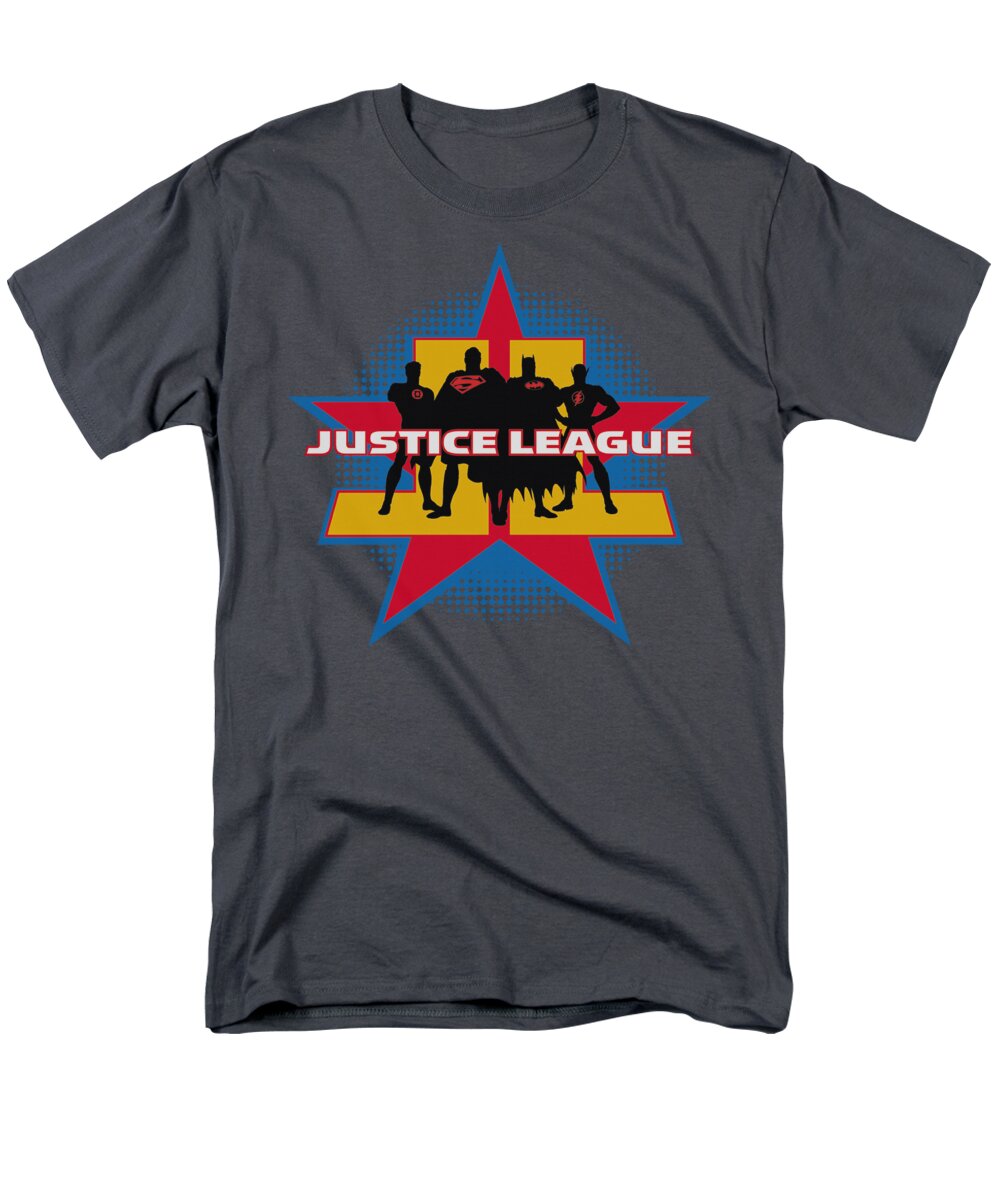 Justice League Of America Men's T-Shirt (Regular Fit) featuring the digital art Jla - Stand Tall by Brand A