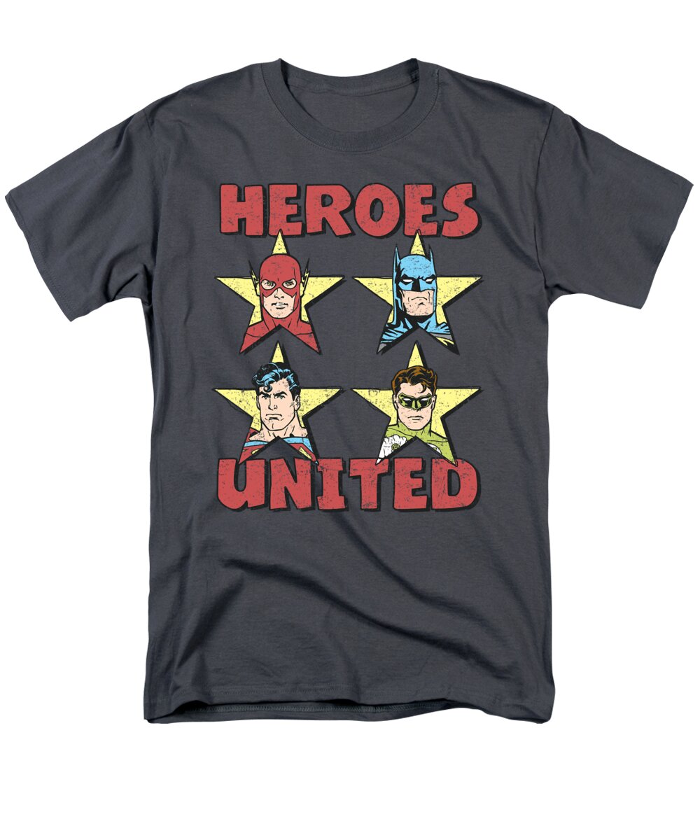  Men's T-Shirt (Regular Fit) featuring the digital art Jla - United Stars by Brand A