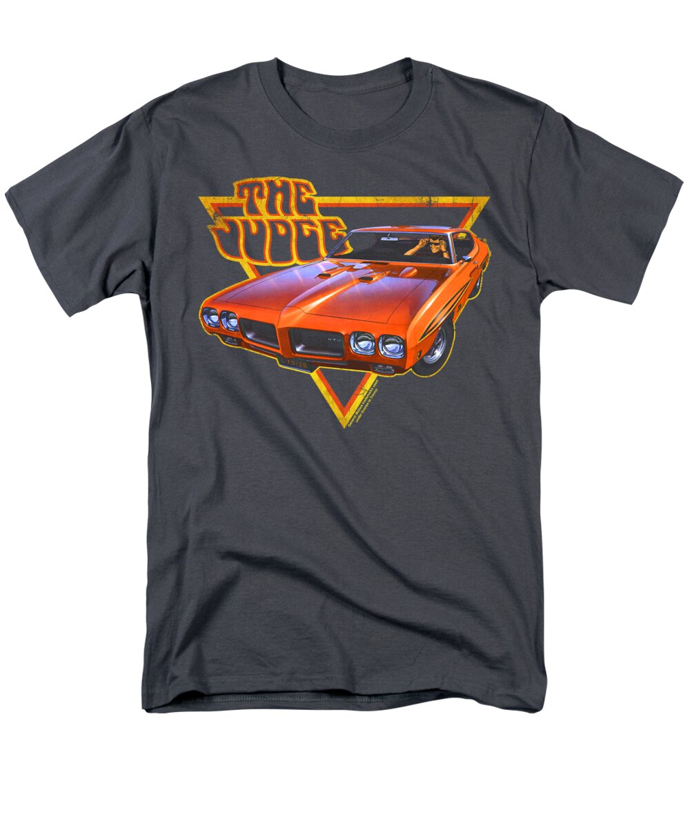 Muscle Car Men's T-Shirt (Regular Fit) featuring the digital art Pontiac - Judged by Brand A