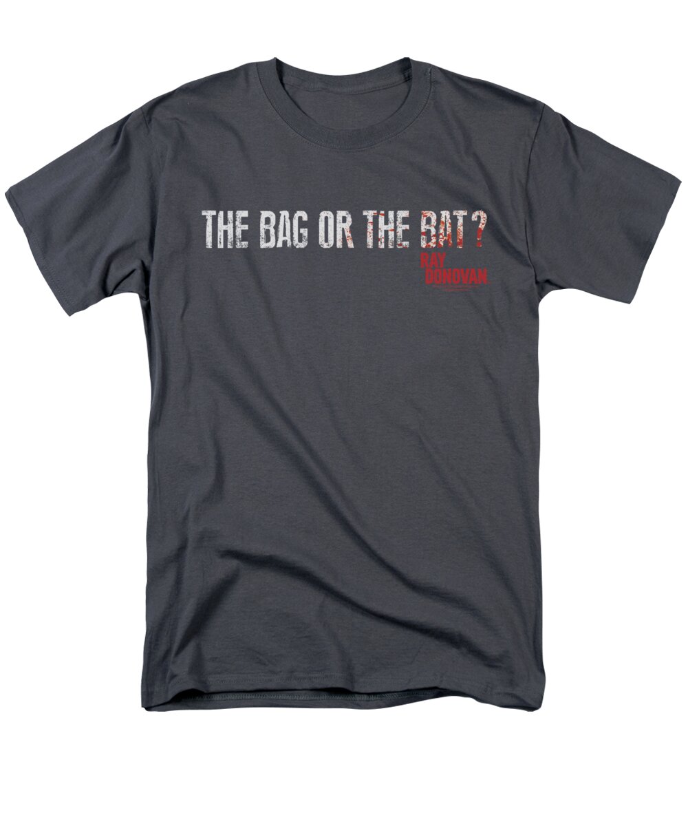 Ray Donovan Men's T-Shirt (Regular Fit) featuring the digital art Ray Donovan - Bag Or Bat by Brand A