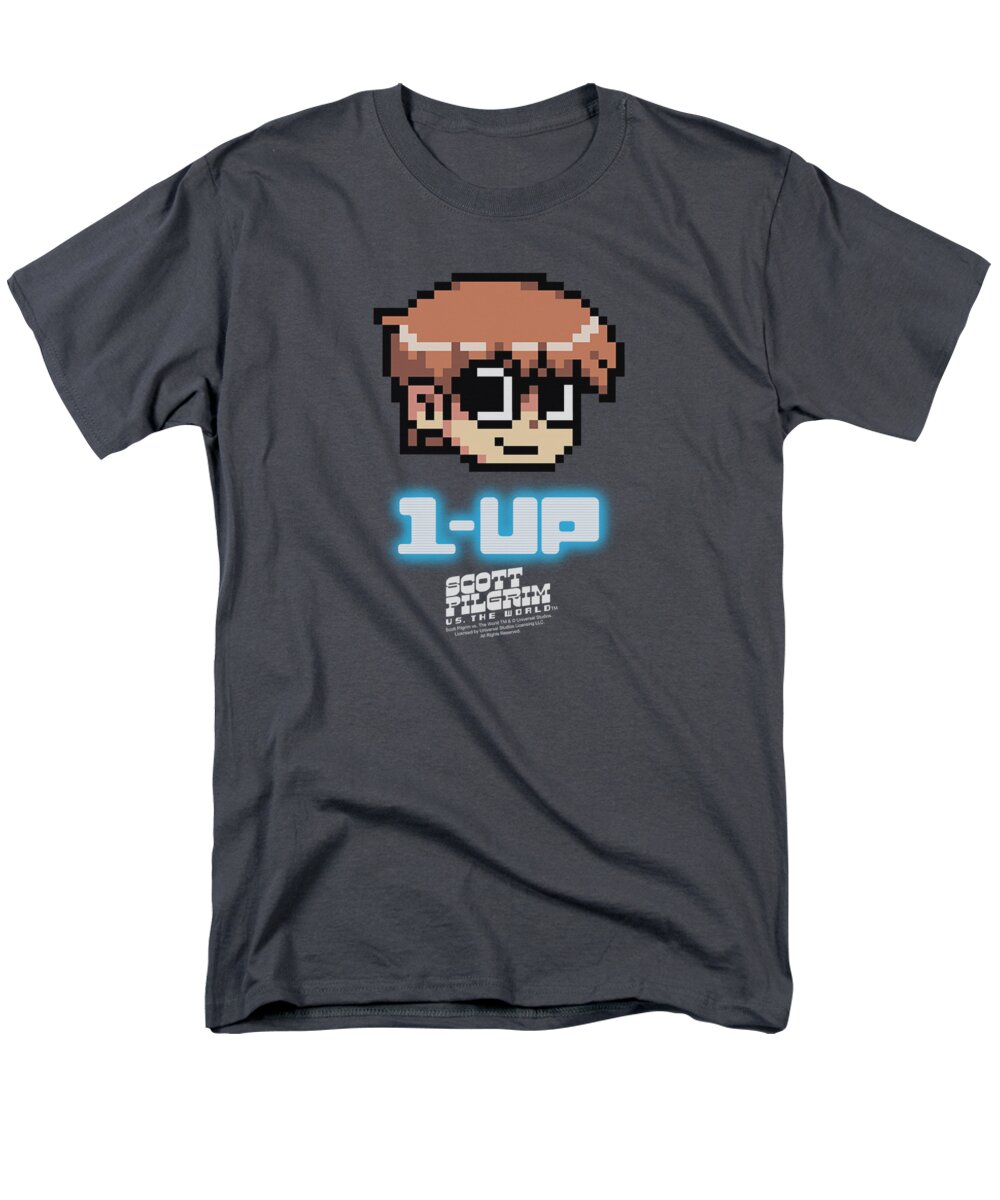 Scott Pilgrim Men's T-Shirt (Regular Fit) featuring the digital art Scott Pilgrim - 1 Up by Brand A