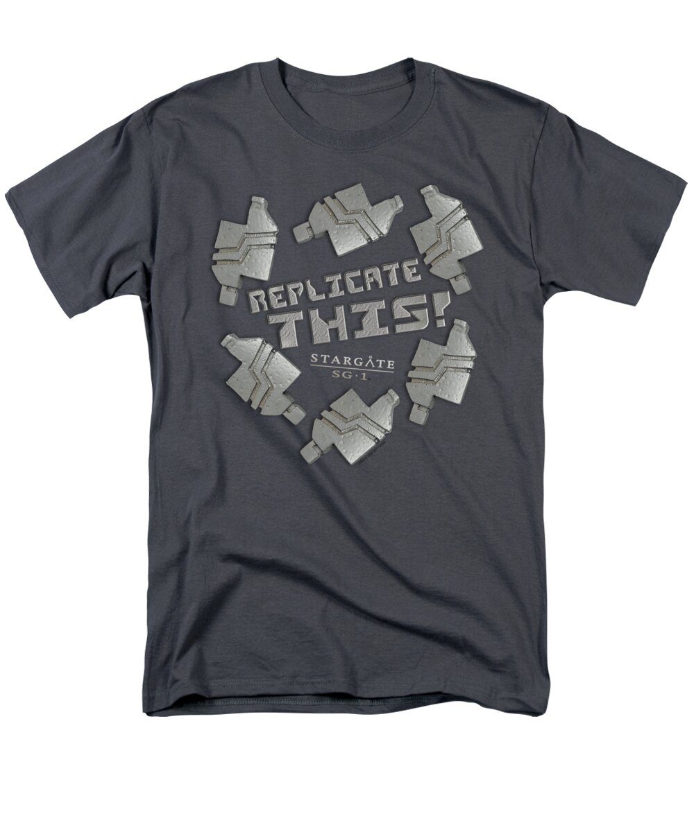 Men's T-Shirt (Regular Fit) featuring the digital art Sg1 - Replicate This by Brand A