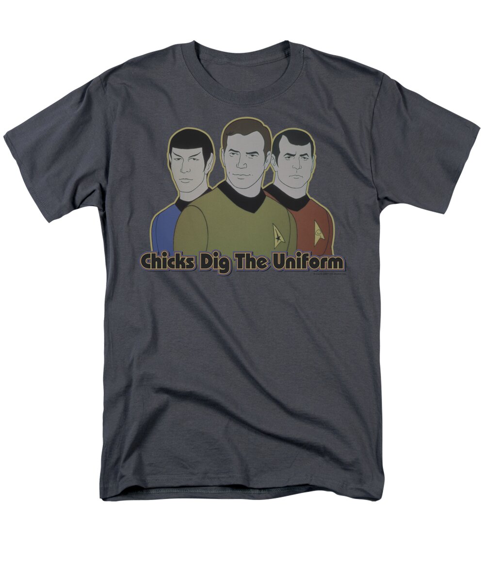 Star Trek Men's T-Shirt (Regular Fit) featuring the digital art Star Trek - Dig It by Brand A