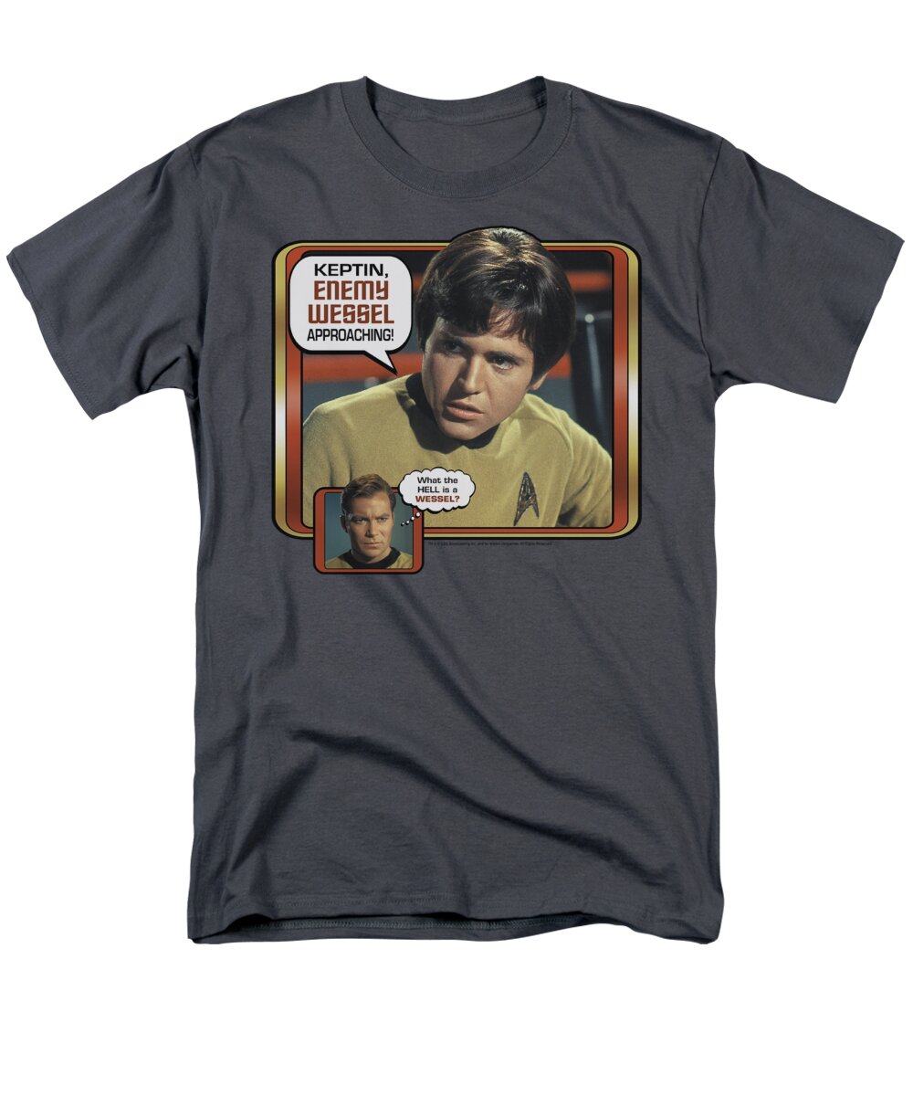 Star Trek Men's T-Shirt (Regular Fit) featuring the digital art Star Trek - Enemy Wessel by Brand A