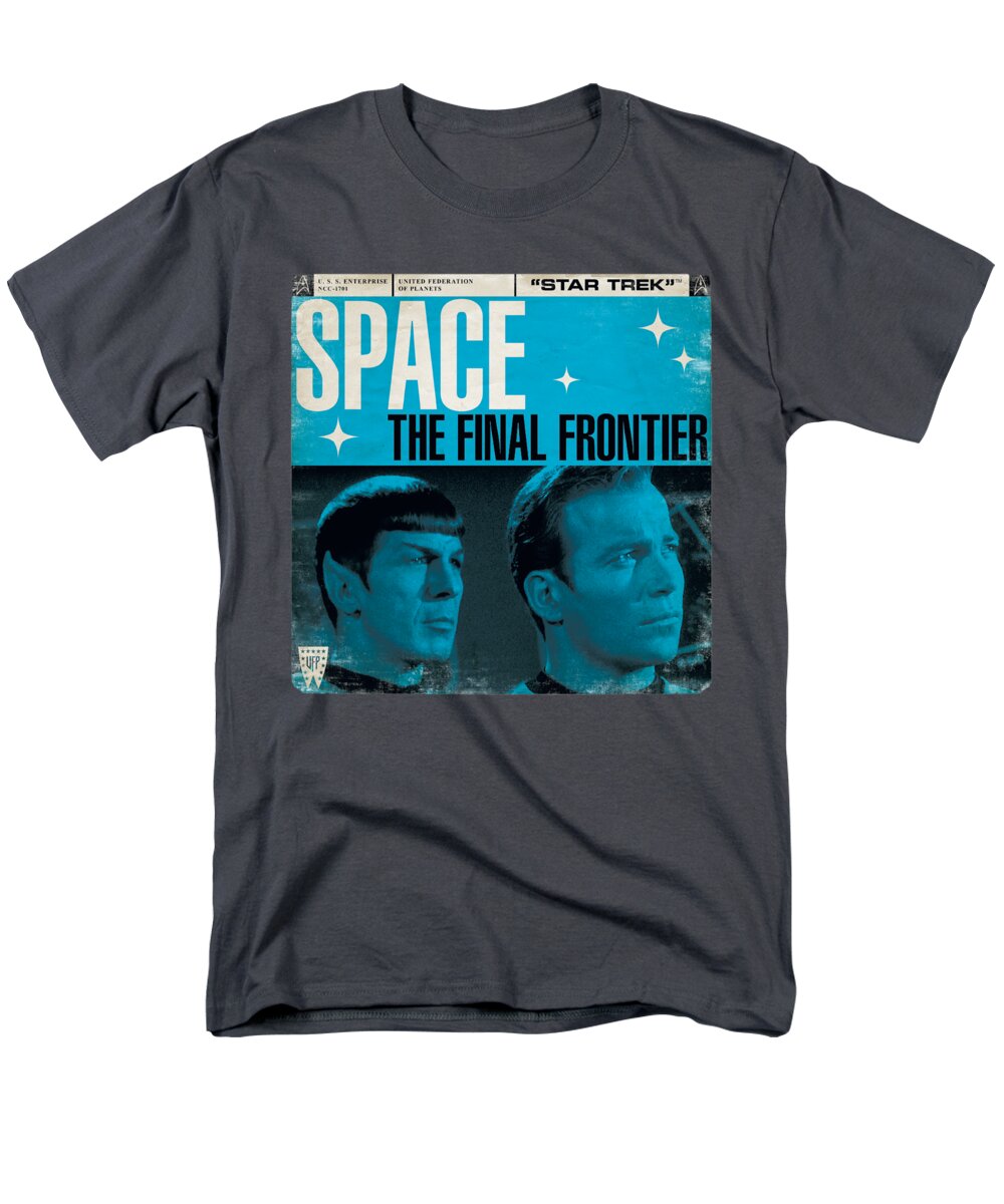  Men's T-Shirt (Regular Fit) featuring the digital art Star Trek - Final Frontier Cover by Brand A