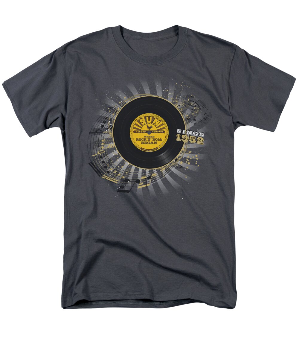 Sun Record Company Men's T-Shirt (Regular Fit) featuring the digital art Sun - Established by Brand A