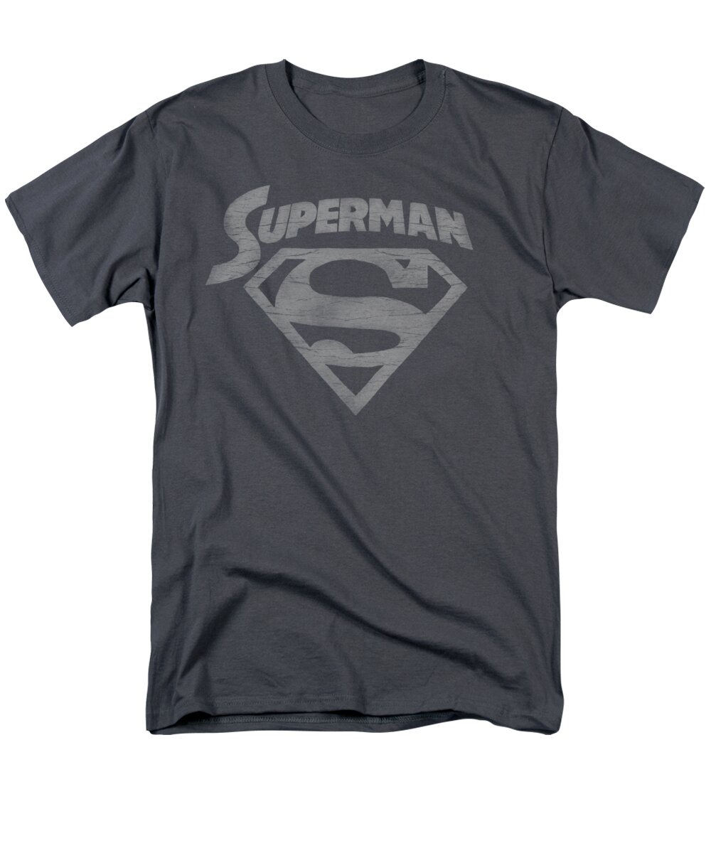 Superman Men's T-Shirt (Regular Fit) featuring the digital art Superman - Super Arch by Brand A